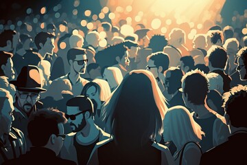 Abstract Crowds: A Visual Depiction of People in Numbers - Generative AI