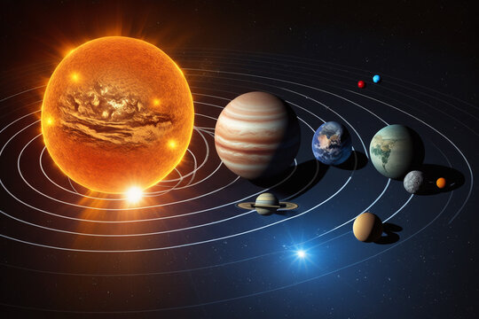 Solar System, Ai Generative