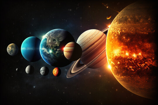 Solar System, Ai Generative