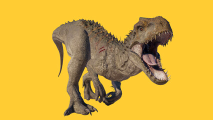 Roaring dinosaur indominus rex