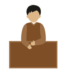 Faceless Boy With Board