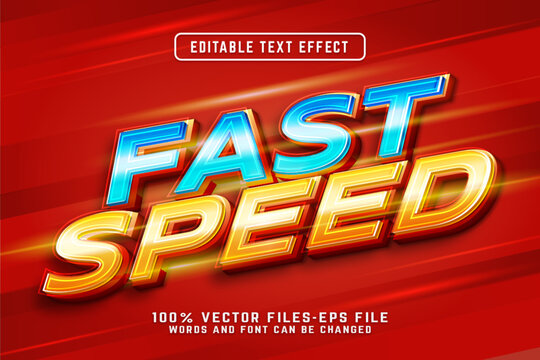 Fast Speed Editable Text Effect