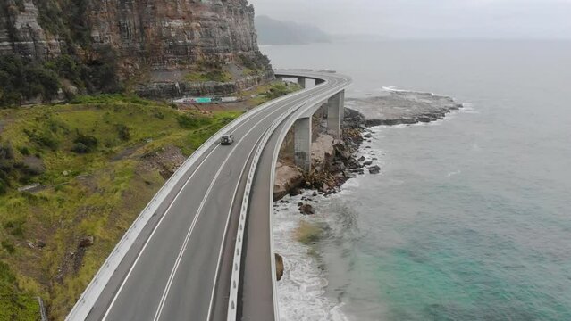 Seacliff Bridge Close Up - Drone footage 4k