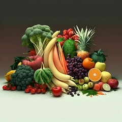Fototapeta na wymiar fruit and vegetables