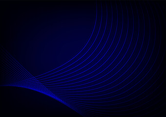 Abstact blue flow light line digital technology curve background