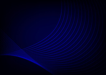 Abstact blue flow light line digital technology curve background