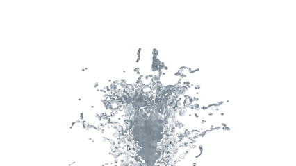 水しぶきの素材。背景透過（PNG）	