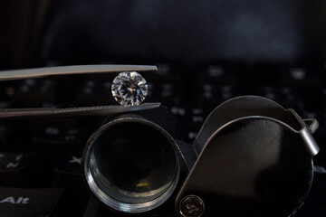 diamond, white, isolated, ring, jewelry, 