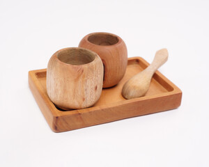handicrafts made from leftover wood in the form of glasses and cups. Aesthetic wooden cups are suitable for cafes, restaurants and homes. Drink display is more attractive and has a high selling value.