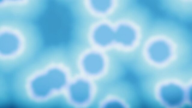 Living Cells Interacting Under Microscope