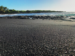 Black sand beach - Hawaii