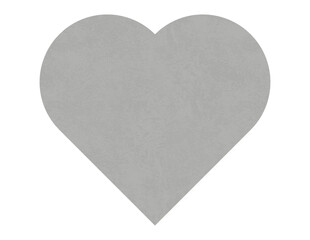 sticky note  heart shape grey