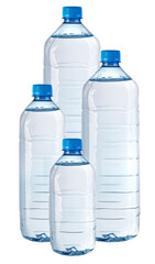 Naklejka premium set of water bottles isolated