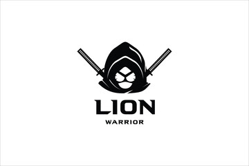 lion warrior logo designs