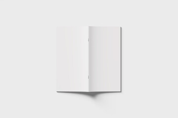 Blank Back Cover DL Flyer mockup