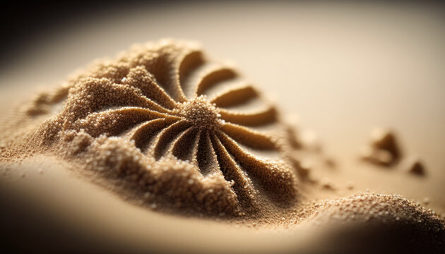 Pure natural sand texture aesthetic. Generative AI.