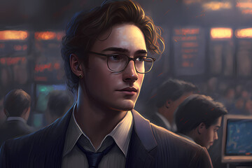 businessman in stock Exchange