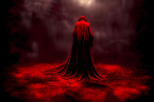 vampire in the forest created with generative AI technology
