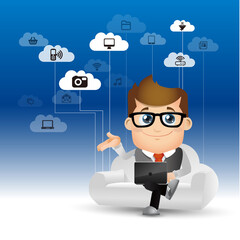 People Set - Cloud computing - cloud computing men