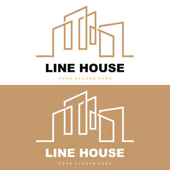 House Logo, Building Furniture Design, Construction Vector, Property Brand Icon, Real Estate, Housing