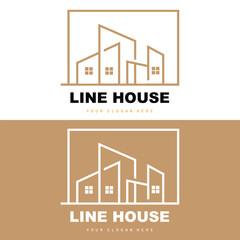 Fototapeta premium House Logo, Building Furniture Design, Construction Vector, Property Brand Icon, Real Estate, Housing