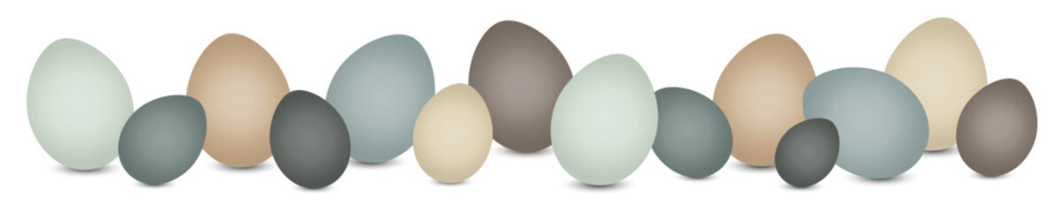 Banner 14 Bunte Ostereier Naturfarben