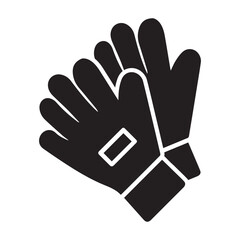 Sports hand gloves icon
