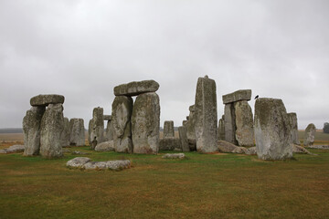 Fototapeta na wymiar Stonehenge, Salisbury Plain in Wiltshire, England, United Kingdom