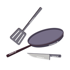 kitchenware cooking symbol isolated