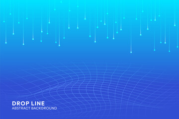 blue drop line futuristic background