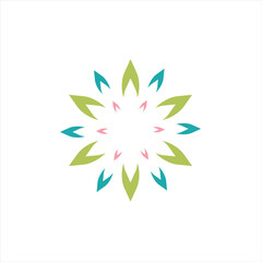 Fototapeta na wymiar floral logo abstract element design ilustration.