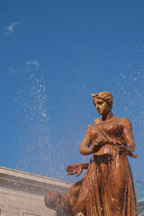Siracusa, statua di Diana, Fontana di Diana, Piazza Archimede, particolare
 - obrazy, fototapety, plakaty