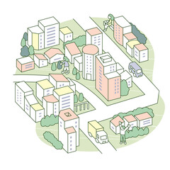 市街地の雰囲気