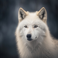 Obraz premium portrait of a white wolf