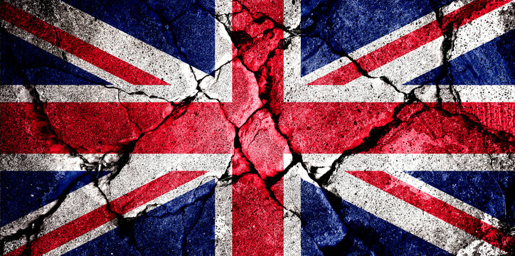 Close-up of British flag