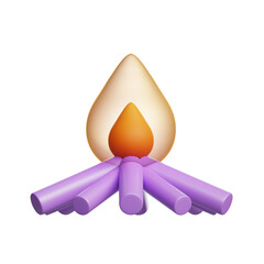 India holi light fire 3D Icon