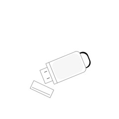external drive flash drive icon technology inforgraphic