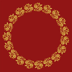 Golden collection, floral ornament, art decor style for wedding invitations,
luxury templates, decorative patterns and postcards.