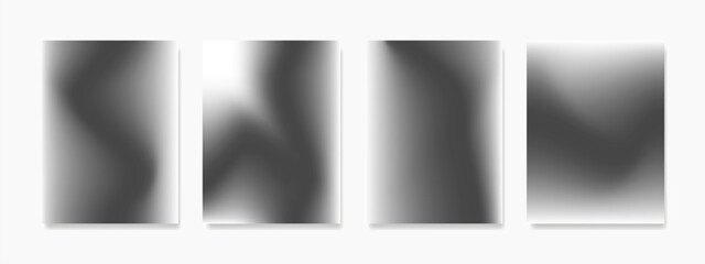 Obraz premium Gradient painting art set. Artistic minimalist monochrome design. Design for wall art, postcards, flyers, posters, and related about decorations.