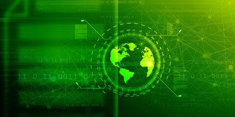 2d illustration world map abstract background