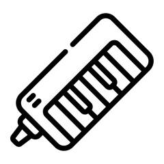 melodica line icon