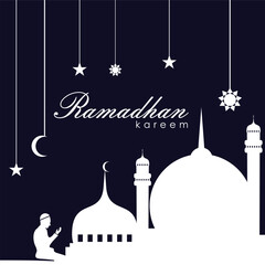 template design, background, layout of the greeting of Ramadan kareem