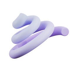 modular tornado spring purple lilac 3D Icon
