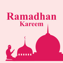 ramadan karem greeting template design