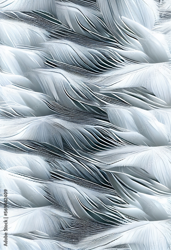 Aufkleber Exotic texture feathers background close up. Soft feathers pattern for your design. 