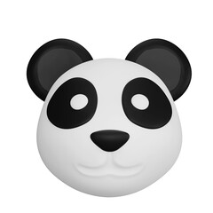 Lovable 3D Animated Panda - Adorable Black and White Bear for Your Animal Collection © Vektora