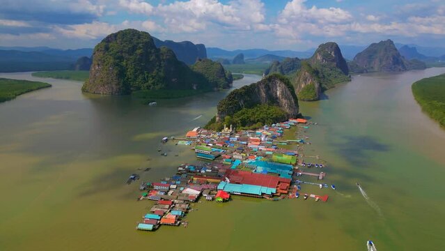 Ko Panyi, also known as Koh Panyee, is a fishing village in Phang Nga Province, Thailand, notable for being built on stilts by Malay fishermen.