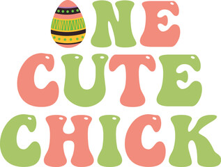 One cute chick SVG cut file