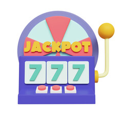 Purple Casino-Style Game 3D Icon