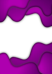 Simple poster or flyer templates background with artistic and modern purple liquid patterns. Suitable for the announcement purposes of business and advertising. A4 paper size. Available for text.